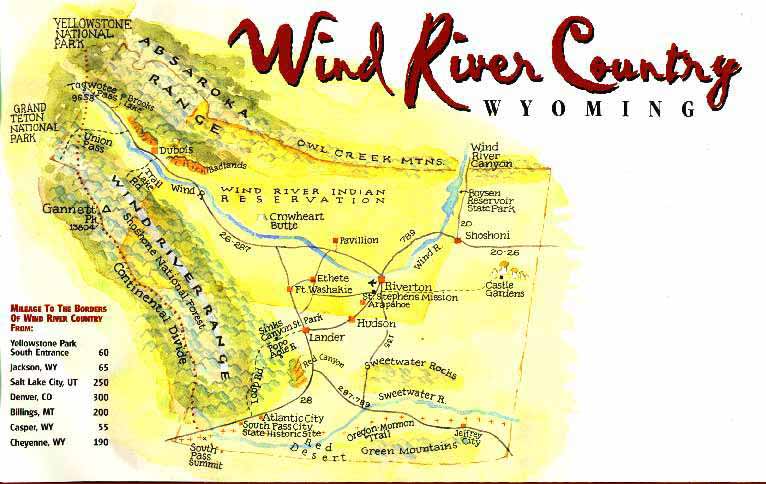 Wind River Country Map